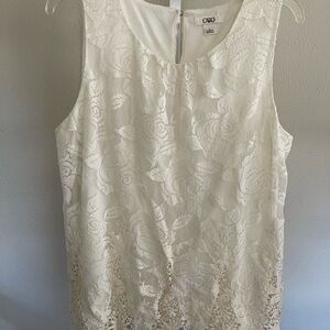 Cato‎ Cream Lace Blouse